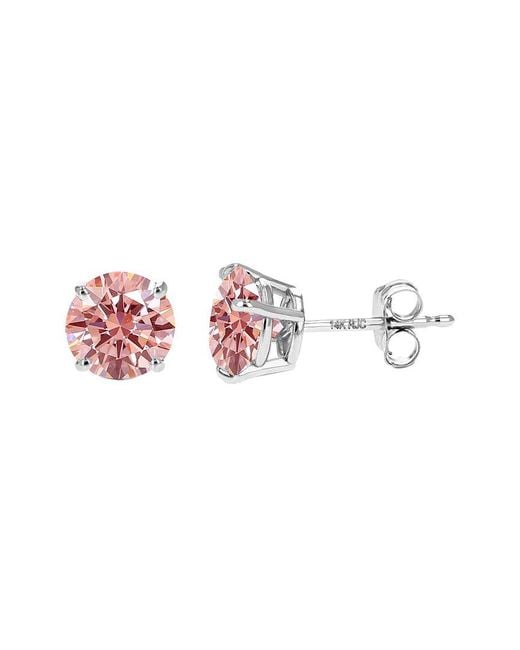 Amairah Pink 14K 1.00 Ct. Tw. Lab-Grown Diamond Stud Earrings