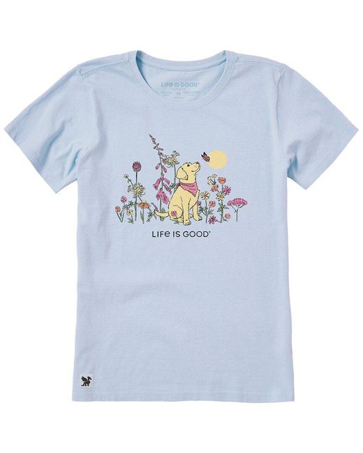 Life Is Good. Blue Crusher Lite T-Shirt