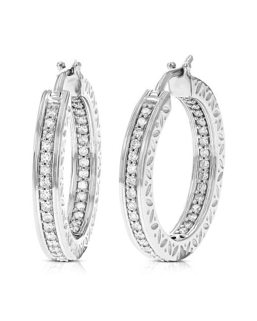 Amairah White 0.75 Ct. Tw. Lab-Grown Diamond Hoops
