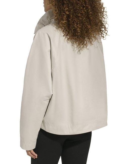 Karl Lagerfeld Natural Short A Line Jacket