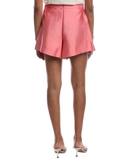 REMAIN STUDIO Pink Satin Twill Short