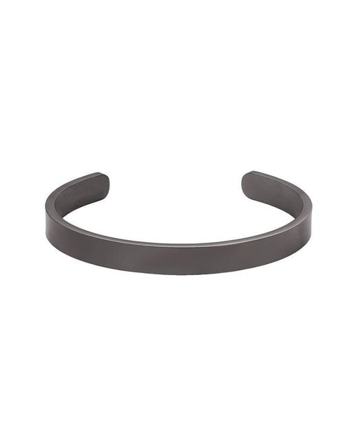 Adornia White Stainless Steel Cuff Bracelet