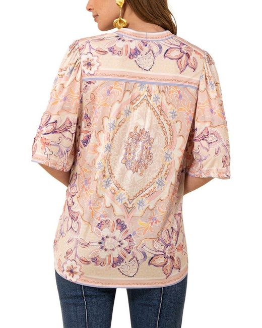 Hale Bob Pink Kaitlyn Blouse