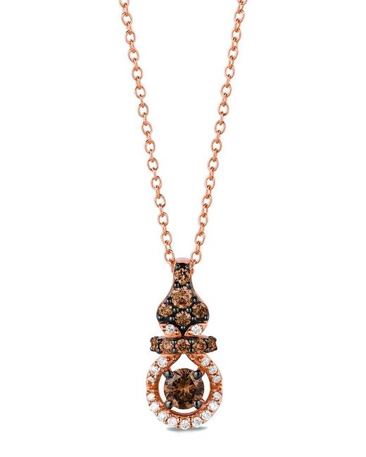 Le Vian Metallic 14k Strawberry Gold 0.38 Ct. Tw. Diamond Pendant Necklace