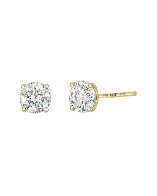 Bony Levy Metallic 14K 1.00 Ct. Tw. Diamond Earrings