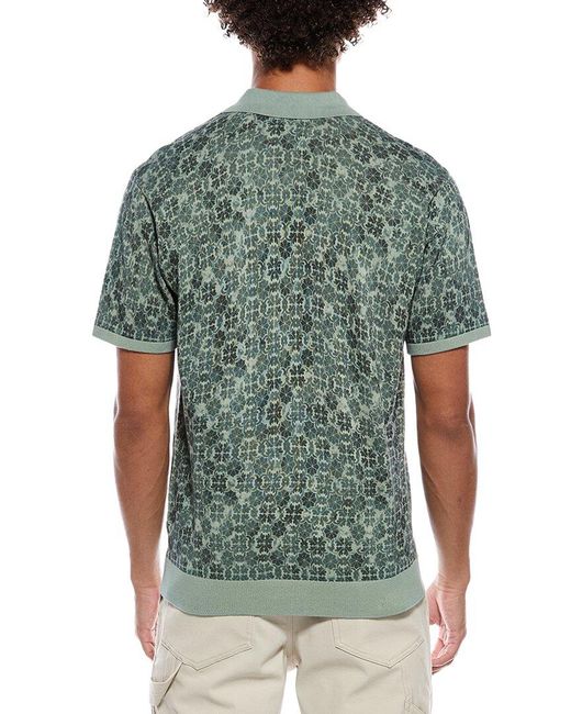 Robert Graham Green Vesey Polo Sweater for men