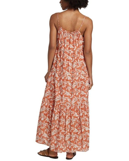 Faherty Brand Multicolor Silk-Blend Sun Chaser Maxi Dress