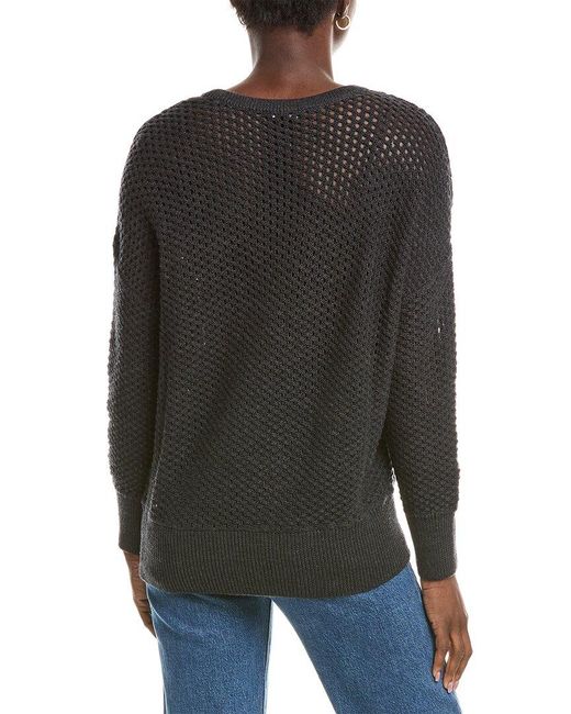 Eileen Fisher Gray Textured Wool Sweater