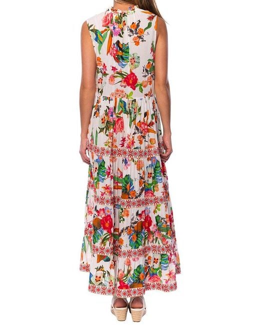 Tolani Red Harshi Sleeveless Maxi Dress