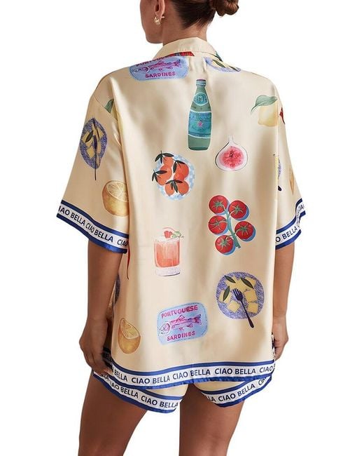 CAMILA BLANCO White 2Pc Shirt & Short Set