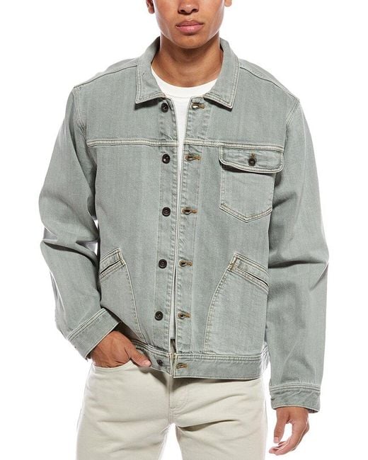Todd Snyder Gray Selvedge Denim Jacket for men