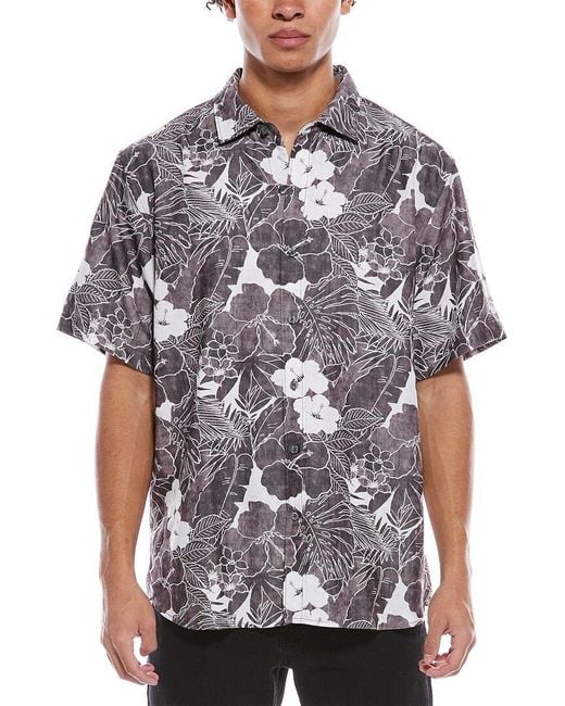 Tommy Bahama Gray Sport Flora Playa Shirt for men