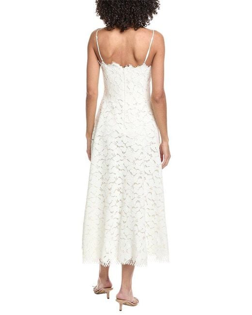 Jonathan Simkhai White Julia Lace Midi Dress