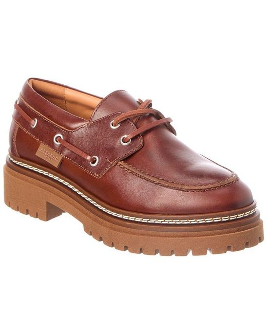 Weekend Red Max Mara Leather Loafer