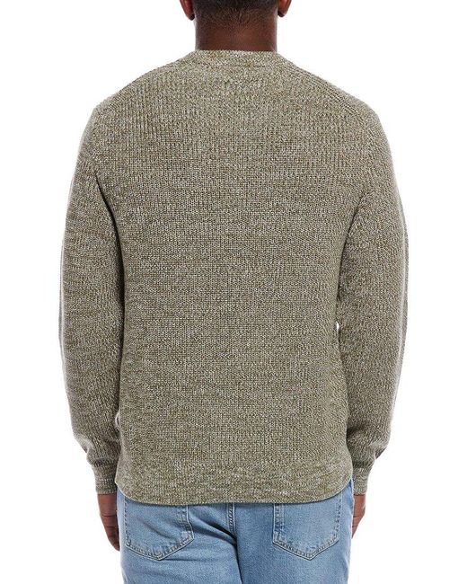 Madewell Gray Marled Shaker Stitch Crewneck Sweater for men