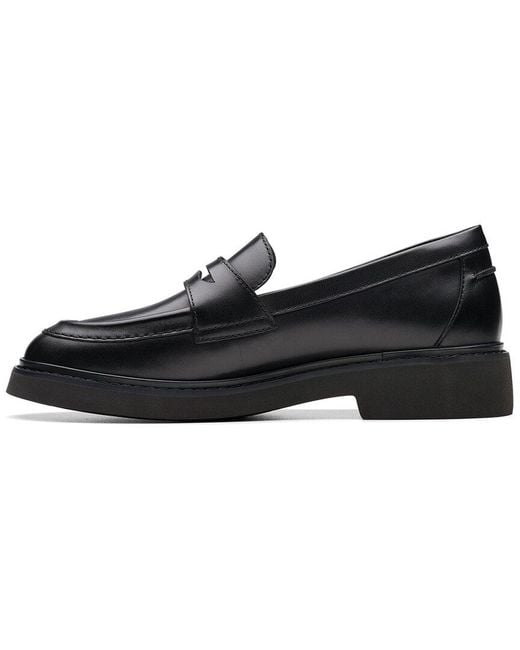 Clarks Black Splend Edge Leather Loafer