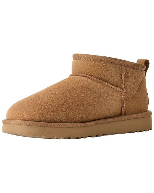 Ugg Brown Classic Ultra Mini Twinface Shearling Boot