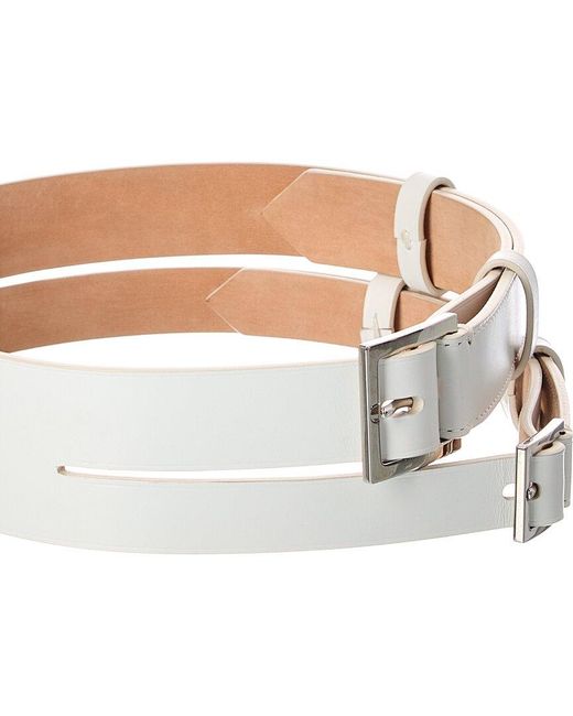 Tom Ford White Leather Belt