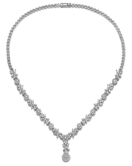 Genevive Jewelry Metallic Silver Necklace