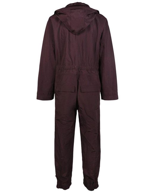 Ferragamo Purple Long Sleeve Jumpsuit for men