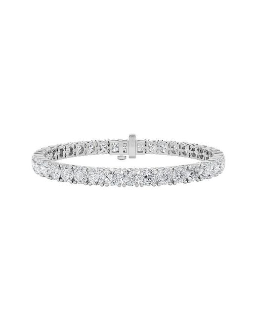 Lab Grown Diamonds White 14K 15.00 Ct. Tw. Lab-Grown Diamond Bracelet