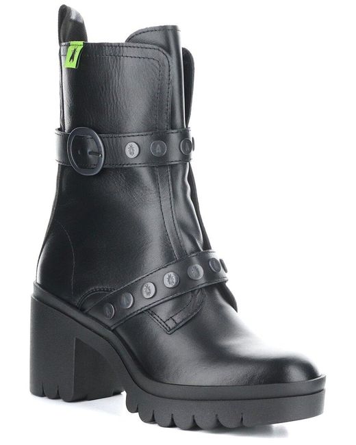 Fly London Black Tama Leather Boot