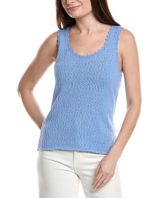Tommy Bahama Blue Water's Edge Scoop Neck Linen-Blend Tank