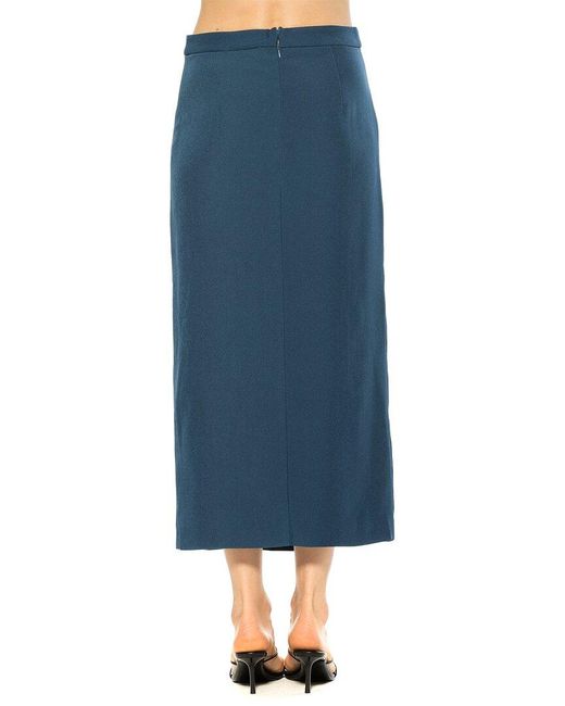 Alexia Admor Blue Onyx Midi Skirt