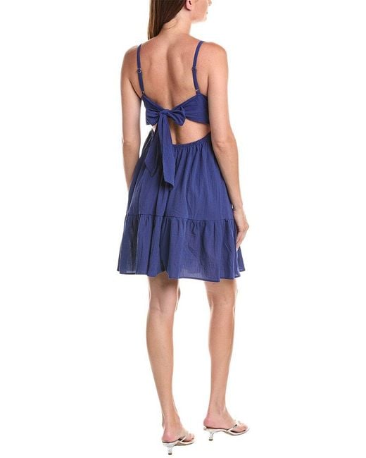 Kate Spade Blue Bow Tie Back Coverup Dress