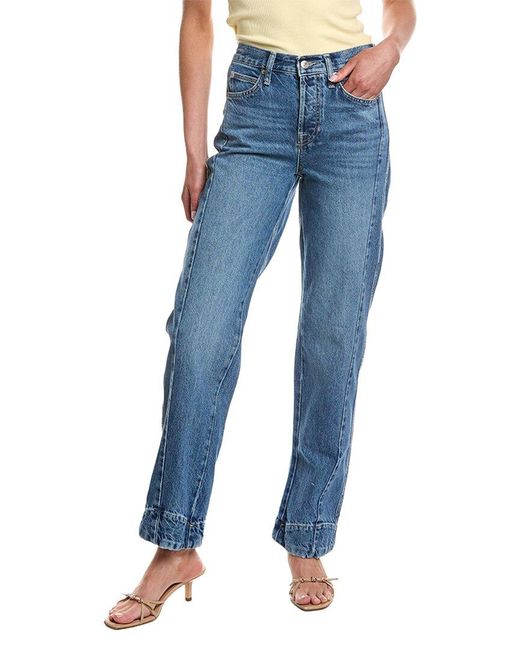 Free People Blue Stick Around Slim Curve Jean