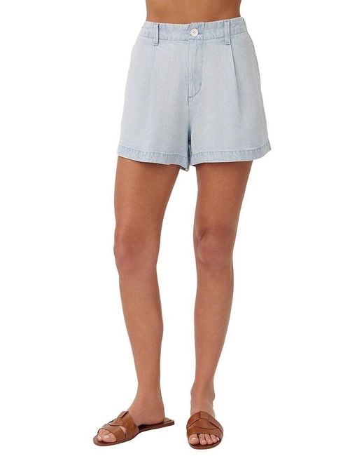 Bella Dahl Blue Pleated Short