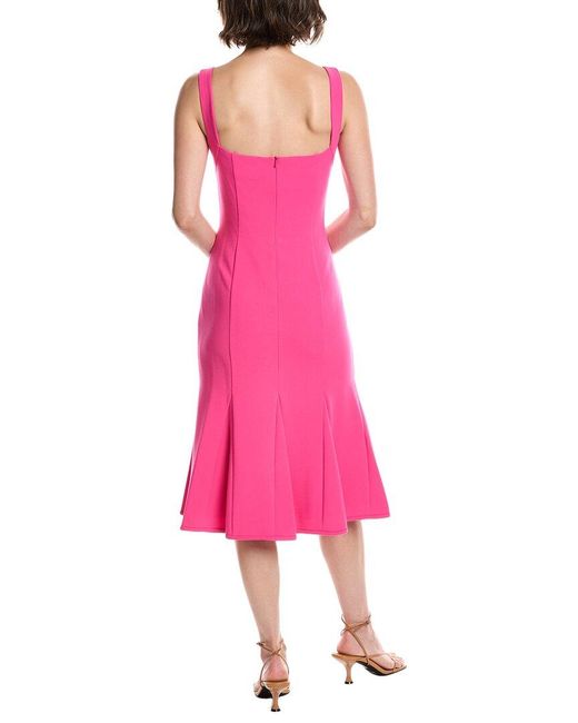 Black Halo Pink Ashlyn Midi Dress