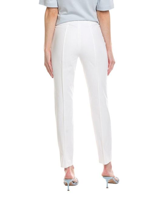 Lafayette 148 New York White Gramercy Pant