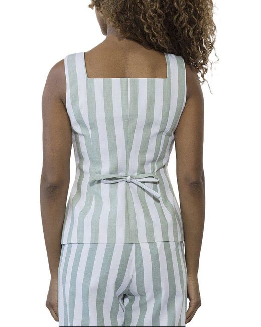 Alexia Admor Blue Adeline Vest Top