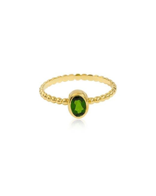 TIRAMISU Multicolor 14K Over 0.48 Ct. Tw. Chrome Diopside Ring