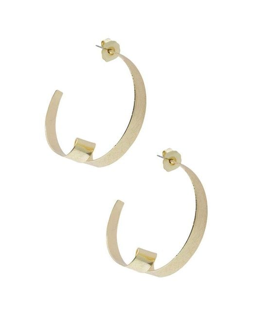 Saachi Metallic Plated Looped Hoops