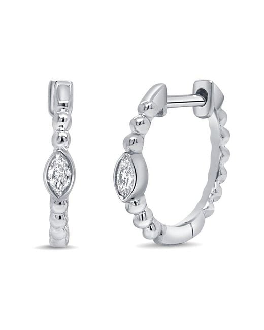 Sabrina Designs Metallic 14K 0.07 Ct. Tw. Diamond Huggie Earrings