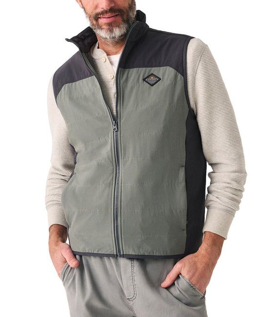 Faherty Brand Gray The Movement Vest for men