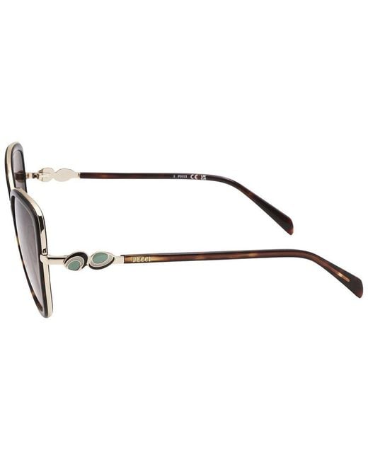 Emilio Pucci Brown 57Mm Sunglasses