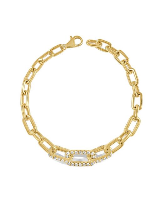 Sabrina Designs Metallic 14K 1.15 Ct. Tw. Diamond Link Bracelet