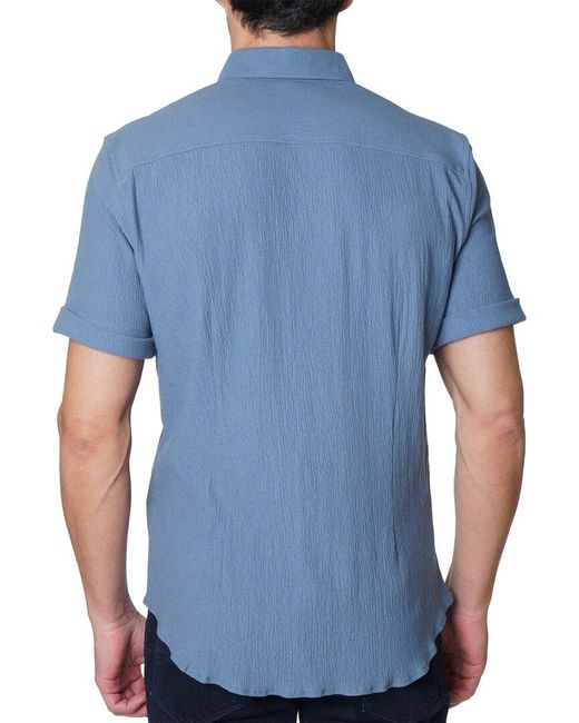 Robert Graham Blue Hammond Knit Shirt for men