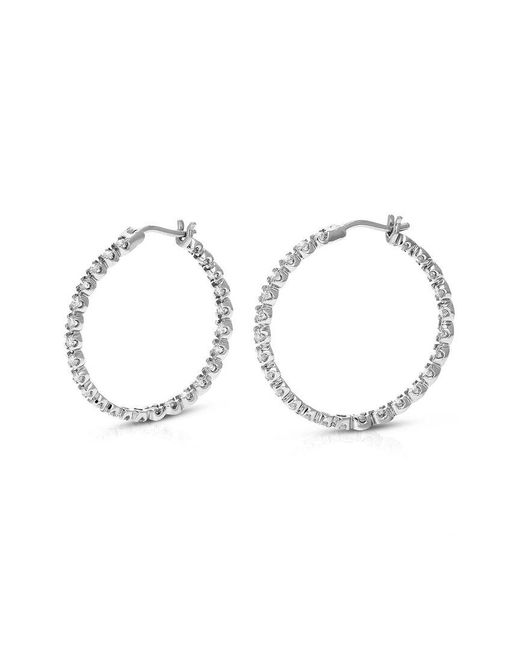 Amairah White 14K 1.00 Ct. Tw. Lab-Grown Diamond Hoops