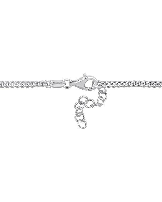 Italian Silver White Lock & Key Bracelet