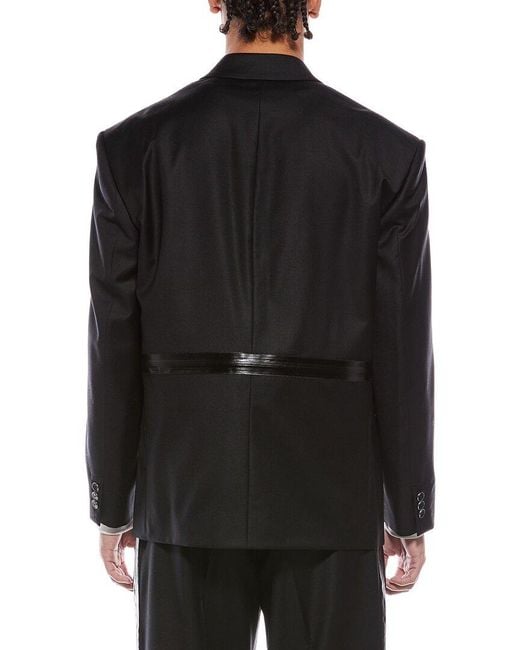 Helmut Lang Black Zip Driver Wool Blazer for men