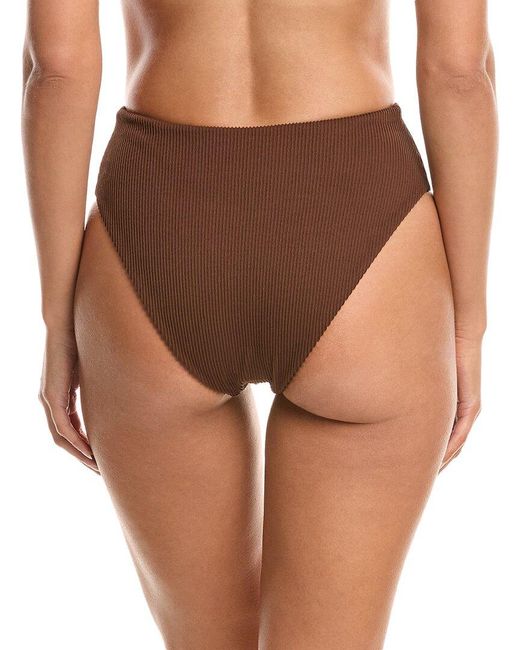 Haight Brown Ribbed Classic Hotpant Bikini Bottom