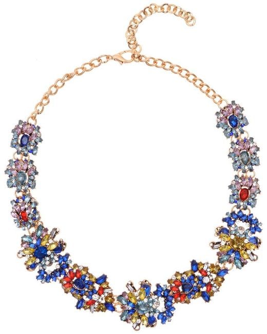 Eye Candy LA Blue The Luxe Collection Crystal New Ivy Statement Necklace