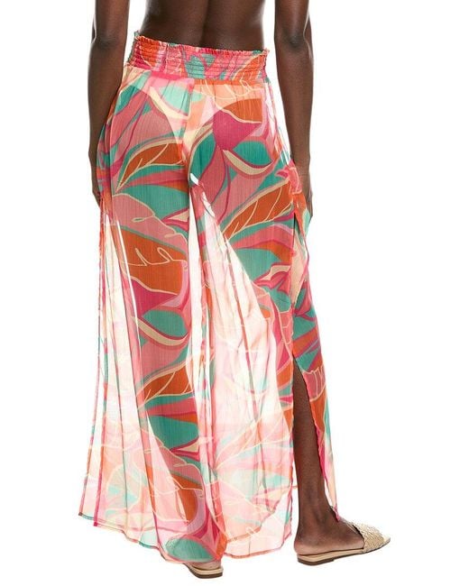 Ramy Brook Red Haley Cover-Up Pant