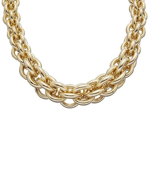 Juvell Metallic 18K Plated Link Necklace