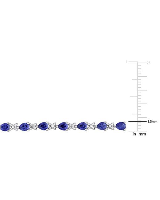 Rina Limor White 5.28 Ct. Tw. Lab-Grown Sapphire Bracelet