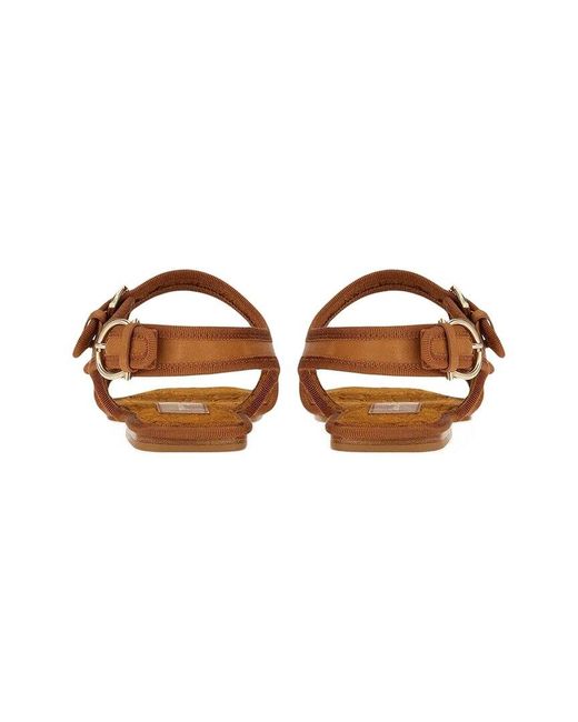 Ferragamo Brown Nomadic Leather Sandal